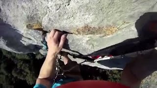 Rock Climbing Falls Fails and Whippers Compilation Part 4 [upl. by Assetal]