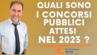 Quali sono i concorsi pubblici attesi nel 2023 [upl. by Neeliak68]