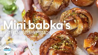 Minibabka met frambozen en pistache maken  Recept  Allerhande [upl. by Tessie359]