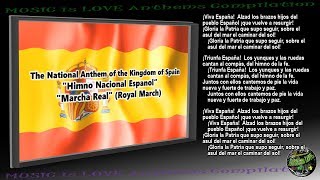 Spain National Anthem quotMarcha Realquot INSTRUMENTAL with lyrics [upl. by Clere561]