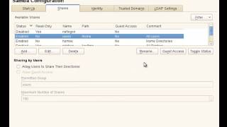 SAMBA Management with YaST on SUSE [upl. by Seebeck]