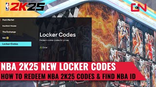 NBA 2K25 Locker Codes How to redeem NBA 2K25 Codes amp get NBA ID [upl. by Ereynihc]