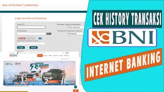 Cara melihat History Transaksi BNI Internet Banking  Cara Cek Transaksi BNI Internet Banking [upl. by Vevay]