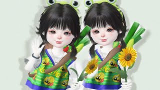 Tutorial oplas Zepeto  LUCU  little girl face tutorial🌼🌻 [upl. by Thaddus]