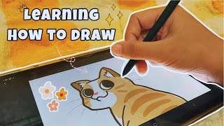 ✍️PENUP w me 🌸  Learning how to draw  live drawing [upl. by Hamforrd911]