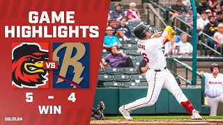 Riley Adams Homer  Red Wings vs RailRiders Game Highlights 912024 [upl. by Adekan706]