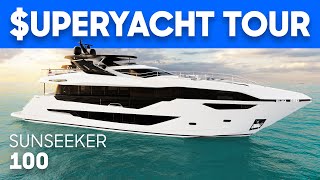 What’s Inside a Sunseeker 100 Superyacht  Full Tour amp Review  YachtBuyer [upl. by Nae]