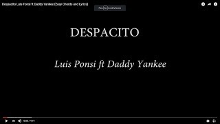 Despacito Lyrics in Spanish with English Meaning [upl. by Narhet]