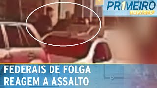 Policiais federais reagem a tentativa de assalto em SP  Primeiro Impacto 040424 [upl. by Richter837]