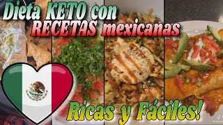 Dieta KETO RECETAS mexicanas 🌶️🥬🍅RICAS y FÁCILES🔥🔥 [upl. by Alohs]