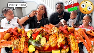 HUGE 500 SPICY SEAFOOD BOIL MUKBANG quotThe Boiling Crabquot QUEEN BEAST FAMILY MUKBANG [upl. by Ajay28]