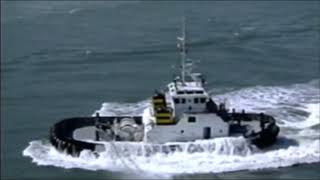 Tugboat Almost Capsizes  Indirect Towing Goes Wrong [upl. by Gladys]