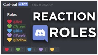 How to Make Reaction Roles on Discord 2022 [upl. by Eseer]