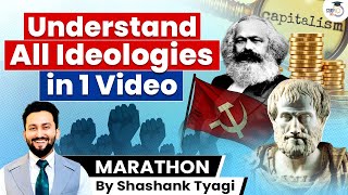 Capitalism  Communism  Socialism  Marxism amp Ideologies  UPSC [upl. by Mayhew546]