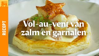 Volauvent van zalm en garnalen [upl. by Siroval]