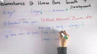 Biomechanics of human bone growth and development  Development of bone in Urdu\Hindi [upl. by Craig]