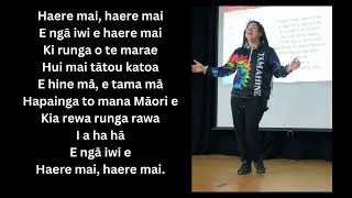 Haere Mai w Lyrics  Te Kura o Ruataniwha  Kaiapoi North School [upl. by Atterbury987]