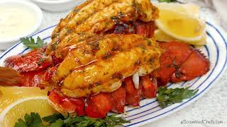 Buttery Baked Lobster Tails Recipe [upl. by Tima619]