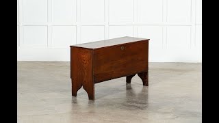 19thC English Oak Coffer [upl. by Ro]