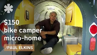 150 bike camper DIY micro mobile home downloadable plans [upl. by Ernst]