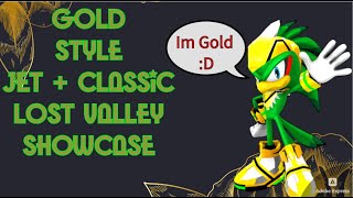 Gold Style Jet  Classic Lost Valley Showcase SONIC SPEED SIM [upl. by Nairod]