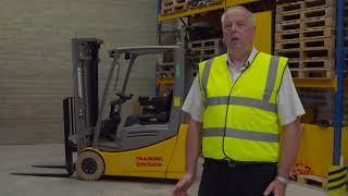 Very Narrow Aisle VNA Forklift Training Facility  Jungheinrich  Maynooth [upl. by Naitsihc]