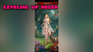 Finally Getting Helen to Level 20 Evony The Kings Return [upl. by Orodoet]