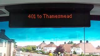 401 to Thamesmead [upl. by Ennairb]