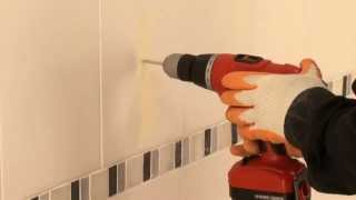 How to Drill into and Fix Items to Ceramic amp Porcelain Tiles [upl. by Drucy]