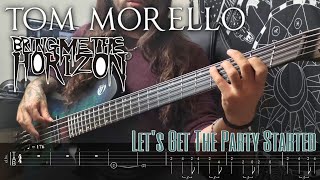 TOM MORELLO ft BRING ME THE HORIZON  Lets Get The Party Started Bass Cover  Tabs [upl. by Eben]