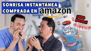 Probando la quotSonrisa Instantáneaquot comprada en Amazon ¡ Por 400 pesos  Dentistas Reaccionan [upl. by Adnolaj]