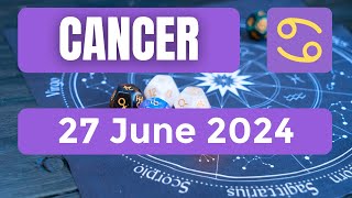 Cancer horoscope  Cancer Horoscope for Today 27 June 2024 [upl. by Korns646]