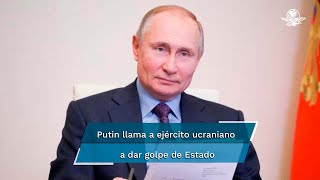 Putin califica al gobierno de Ucrania de quotneonazis y drogadictosquot [upl. by Eiramnna154]