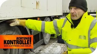 LKW Kontrolle Seitenlage und schiefen Reifen TEIL 1  Achtung Kontrolle  kabel eins [upl. by Reffinnej]