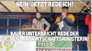 BAUER 🚜 unterbricht Rede GRÜNE Agrarministerin Staudte Niedersachsen BAUERNPROTEST Hannover Landtag [upl. by Elleimac]