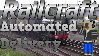 Minecraft Railcraft Tutorial  Automated Delivery With Signals [upl. by Arratal]