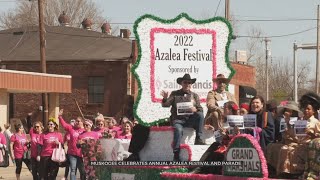 City Of Muskogee Celebrates Annual Azalea Festival Parade [upl. by Ahsirahc]