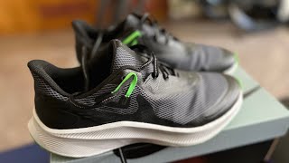 Nike Quest 3 Shield Black Poison Green CQ8894010 [upl. by Tynan]