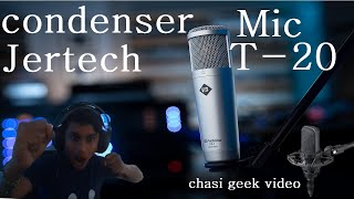 JERTECH T20 CONDENSER MIC ANBOXING AND RIVEW [upl. by Ahsiemaj141]