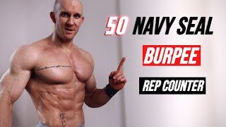 Navy Seal Burpees Follow Along 🔥 Best Bodyweight Chest Workout [upl. by Ummersen]