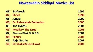 Nawazuddin Siddiqui Movies List [upl. by Zinck756]