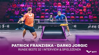 Patrick Franziska  Darko Jorgic I WTT Champions 2024 Frankfurt [upl. by Winograd]