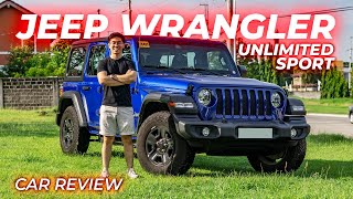 2022 Jeep Wrangler Unlimited Sport  Car Review [upl. by Liebermann634]