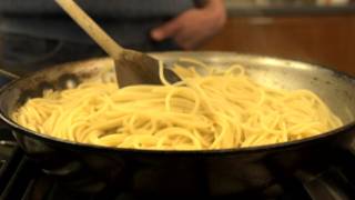 How to Quickly Cook Pasta in a Frying Pan  CHOW Tip [upl. by Edita762]