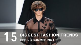 The Biggest Fashion Trends Spring Summer 2024  Mens Fashion [upl. by Joletta]