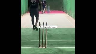 Bowling practice in nets Saudi Arabia [upl. by Akanke90]