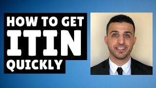 How to Get an ITIN Number Quickly 2018 [upl. by Lilas284]