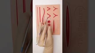 Oddly Satisfying Suturing survery suturepractice vet medicine surgeon surgeonlife asmrsounds [upl. by Glaser]