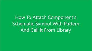 How To Attach Components Symbol With Pattern and Call It From Library  Diptrace  UrduHindi [upl. by Rimaj572]