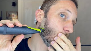 Philips Norelco OneBlade in Action and Supreme Razor Blade Electric Trimmer The Very Best One Blade [upl. by Johen646]